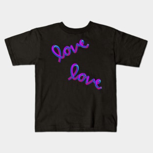 Colorful love Kids T-Shirt